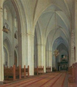 Kirkeinterior by Karl Jensen