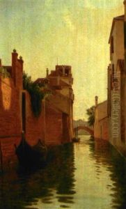 Veneziansk Kanalparti by Louis Isak Napoleon Jensen
