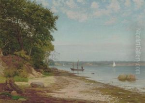 Stille Dag I Svendborgsund by Louis Isak Napoleon Jensen
