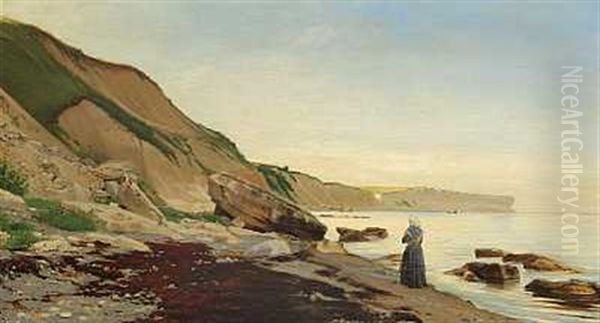 Kystparti Med Bondekone I Strandkanten - view 1