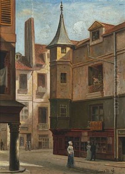 Street Scene In Paris - view 1