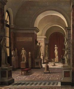 Sculpture Hall In The Louvre With The Venus De Milo In The Background by Morten Jepsen