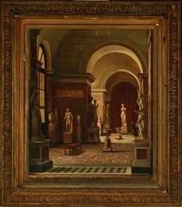 Interior From Louvre, In The Back Venus De Milo by Morten Jepsen