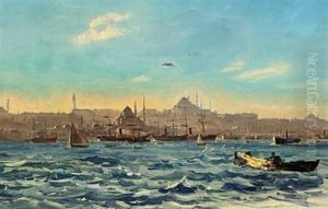 Constantinopel Set Fra Bosporus by Harald Jerichau