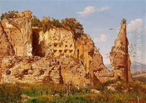 Landskabsparti Fra Rom, Villa Dei Quintili Ved Via Appia