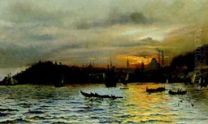 Aftenstemning I Bosporusstraedet by Harald Jerichau