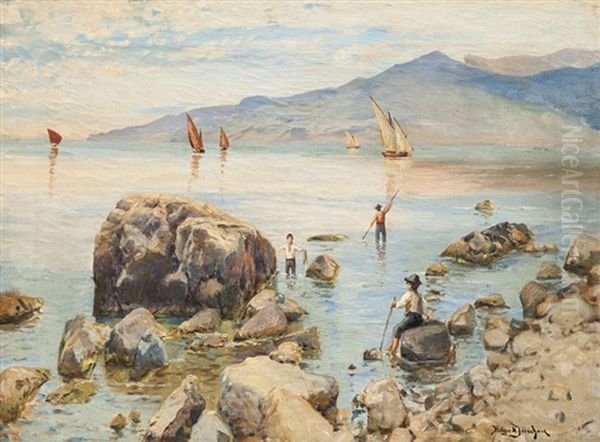 Fischerjungen In Der Bucht Capris - view 1