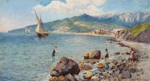 A Coastal Scene, Presumably From Italy A Coastal Scene, Presumably From Italy