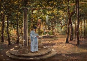 Russian Orthodox Priest In The Livadia Park, Crimea