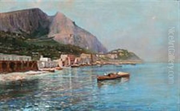 Coastal Scene From Marina Grande In Capri - view 1