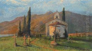 Southern Landscape With Chapel Southern Landscape With Chapel