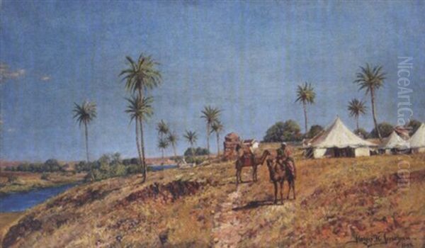 An Encampment By The Nile - view 1