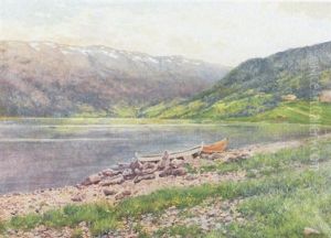 Norsk Landskab by Holger Hvitfeldt Jerichau