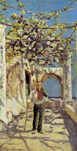 Staende Italiener I En Pergola - view 1