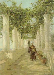 Munk I En Pergola, Capri