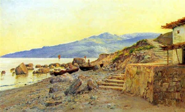 Optrukne Bade Pa Stranden. Krim - view 1