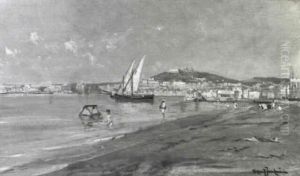 Parti Fra Stranden Ved Napoli Parti Fra Stranden Ved Napoli