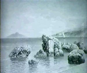 Strandparti Fra Capri by Holger Hvitfeldt Jerichau