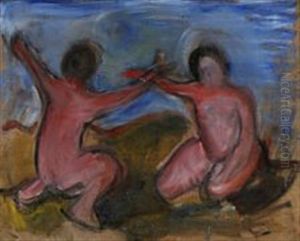 Two Figures by Jens Adolf Jerichau