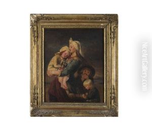 Mother With Children by Elisabeth Anna Maria Jerichau-Baumann