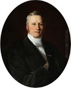 Portrait Of Carl Frederik Simony by Elisabeth Anna Maria Jerichau-Baumann