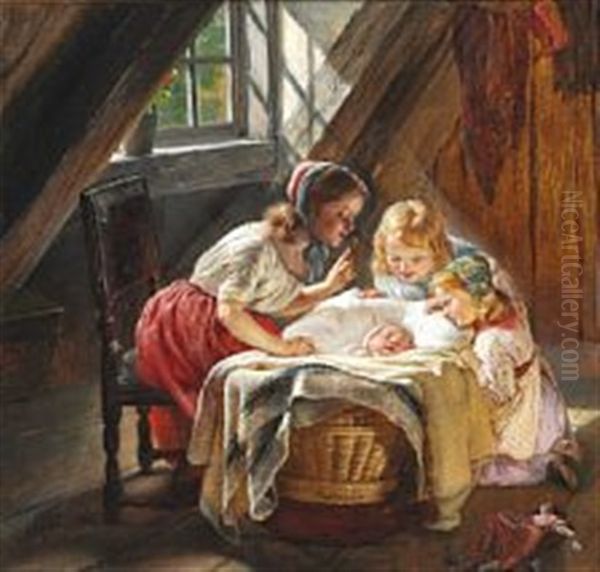 Interior With Three Little Girls - view 1