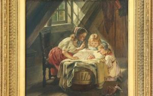 The New Family Member by Elisabeth Anna Maria Jerichau-Baumann