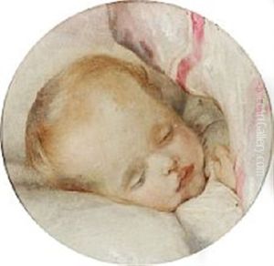 A Sleeping Child by Elisabeth Anna Maria Jerichau-Baumann