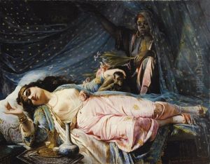 La Princesse Nazili Hanum Ou Nazli Khanum by Elisabeth Anna Maria Jerichau-Baumann