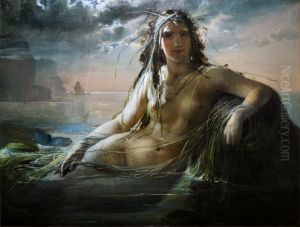 A Mermaid by Elisabeth Anna Maria Jerichau-Baumann
