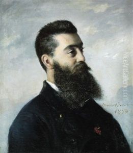 Portraet Af Herre Med Skaeg by Elisabeth Anna Maria Jerichau-Baumann
