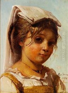 En Lille Romersk Pige by Elisabeth Anna Maria Jerichau-Baumann