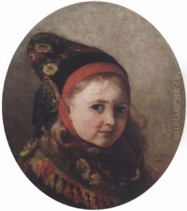 A Child In Danish Costume A Child In Danish Costume