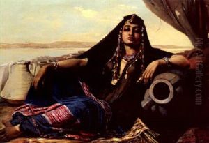 An Egyptian Pottery Seller Near Gizeh by Elisabeth Anna Maria Jerichau-Baumann