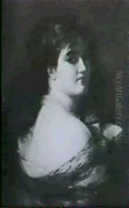Portrat Einer Jungen Frau by Elisabeth Anna Maria Jerichau-Baumann
