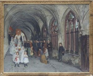 Katolsk Konfirmation by August Jernberg