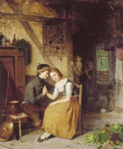 Interior Med Karlekspar by August Jernberg
