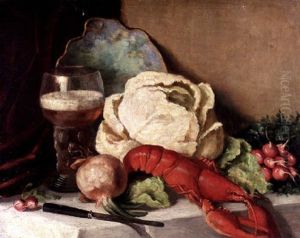 Stilleben Med Hummer by August Jernberg
