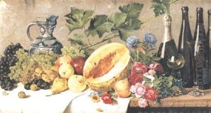 Stilleben Med Frukter by August Jernberg