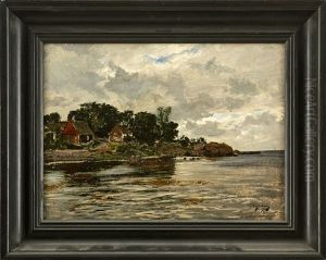 Skargardslandskap by Olof August Andreas Jernberg