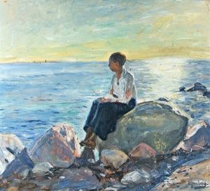 The View Of The Sea by Olof August Andreas Jernberg
