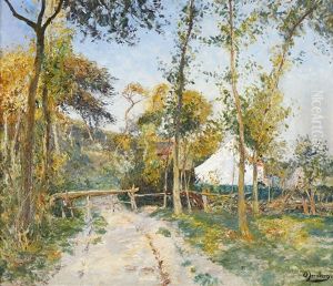 Impressionistiskt Landskap by Olof August Andreas Jernberg