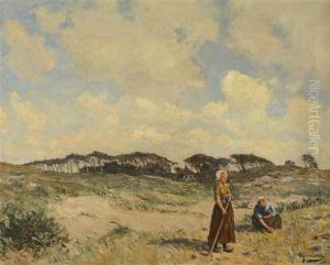 Women In The Fields by Olof August Andreas Jernberg