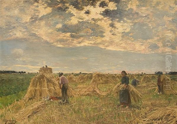 Harvest In The Sunset Light - view 1