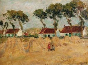 In The Field In Summer by Olof August Andreas Jernberg