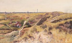 Blick Aus Den Dunen Auf Ostende by Olof August Andreas Jernberg