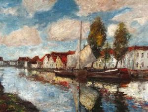Ansicht Einer Hollandischen Gracht