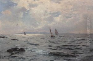 Marine Med Sejlskibe Ud For Sveriges Kyst Marine Med Sejlskibe Ud For Sveriges Kyst