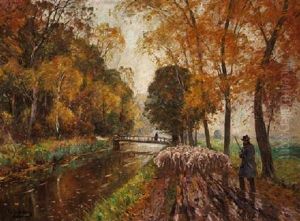 Goldener Herbst by Olof August Andreas Jernberg