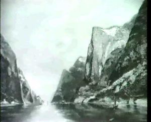 Norwegischer Fjord (olof Jernberg?) by Olof August Andreas Jernberg